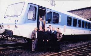 Ausbildungsgruppe auf dem neuen 628